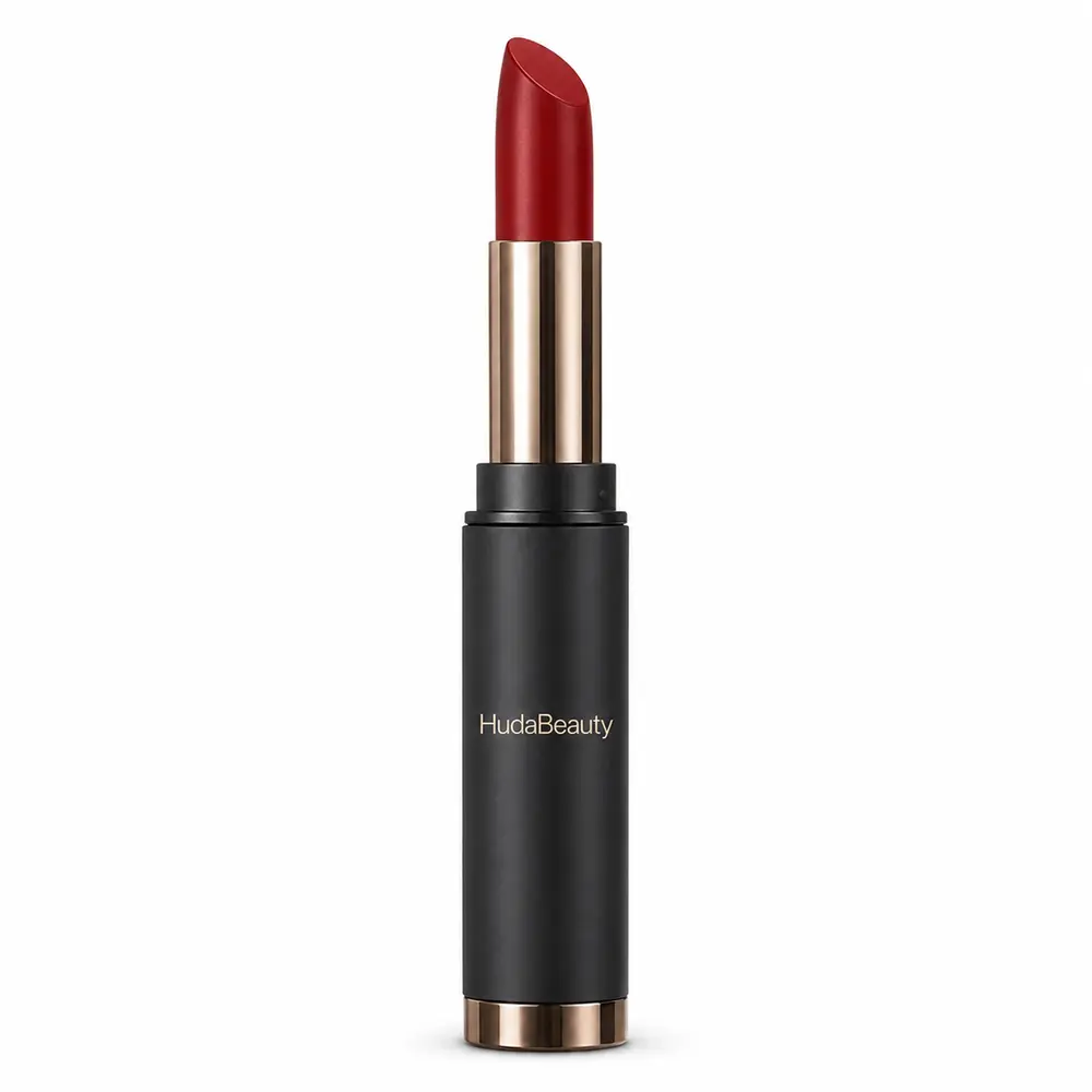 HudaBeauty Lipstick — Classic Red